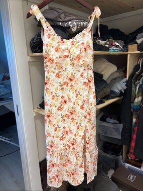 Abercrombie & Fitch floral tie-strap maxi dress XS